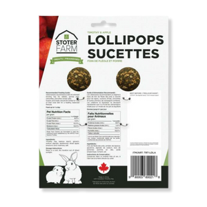 Stoter Farm Treats Timothy and Apple Lollipops - 2 Pack