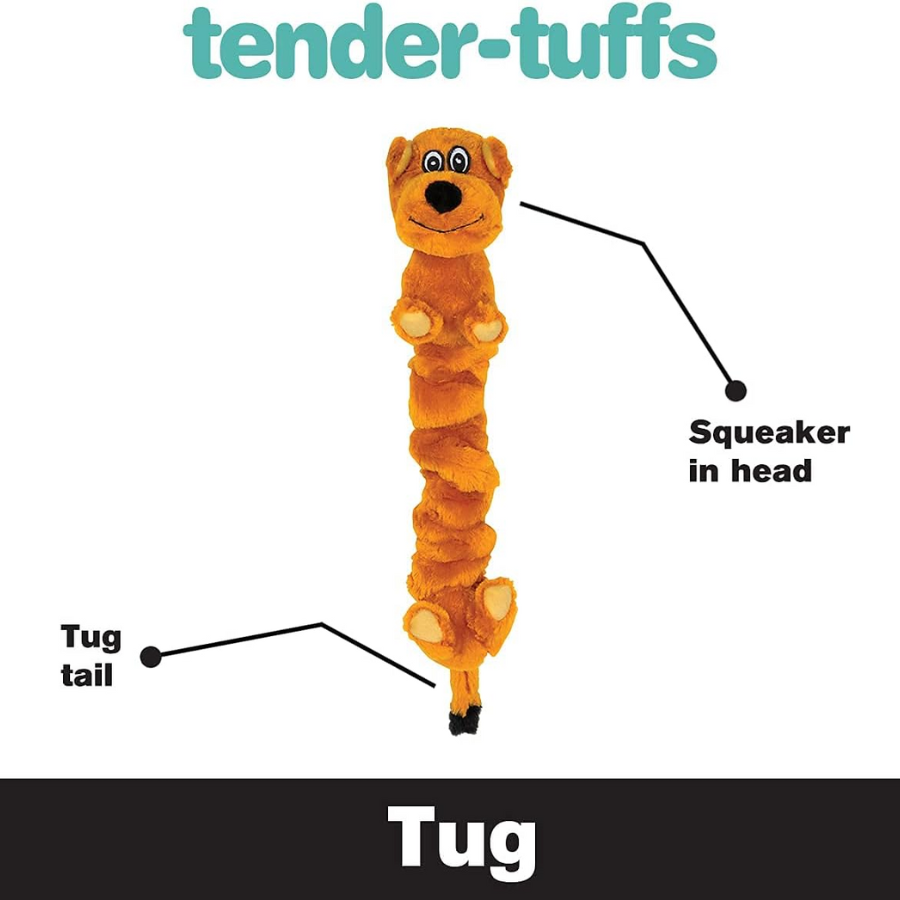 Smart Pet Love Tender Tuffs Brown Dog Toy