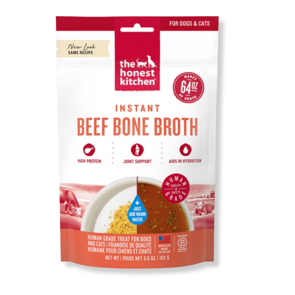 The Honest Kitchen Daily Boosters Instant Beef Bone Broth with Turmeric - 3.6 oz