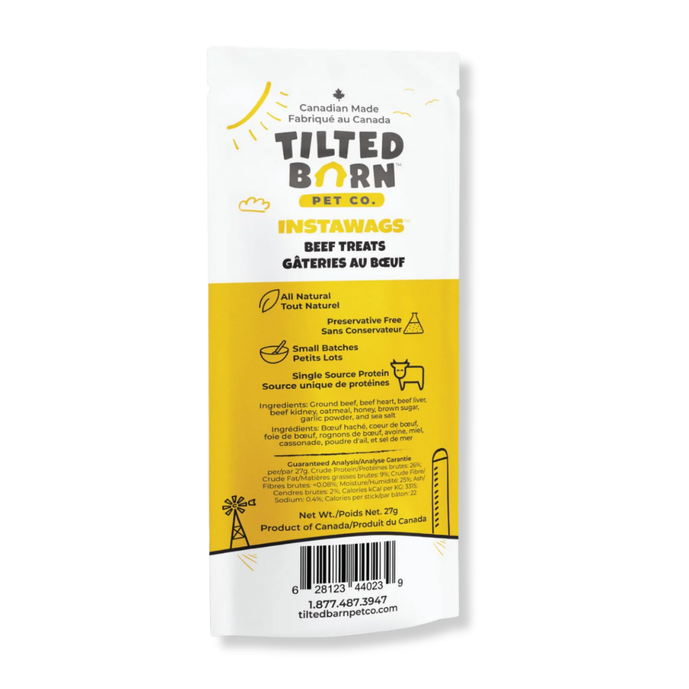 Tilted Barn Instawags Beef Treats - 0.9 oz