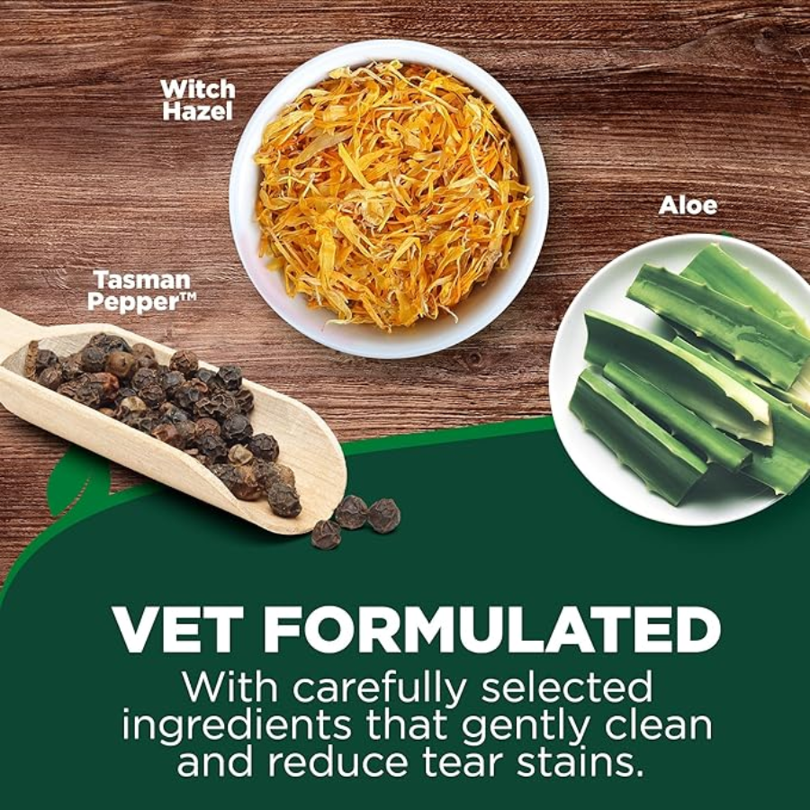 Vet's Best Eye Cleansing Wipes - 50 Count