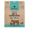 Vital Essentials Freeze-Dried Raw Beef and Salmon Entrée for Dogs - Soft Nibs - 14 oz