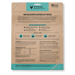Vital Essentials Freeze-Dried Raw Beef and Salmon Entrée for Dogs - Soft Nibs - 14 oz