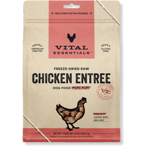 Vital Essentials Freeze-Dried Raw Chicken Entrée for Dogs - Mini Nibs