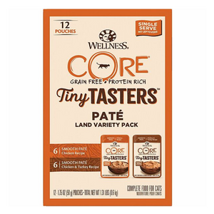 Wellness Core Tiny Tasters Land Variety Pack - 12 Pouches