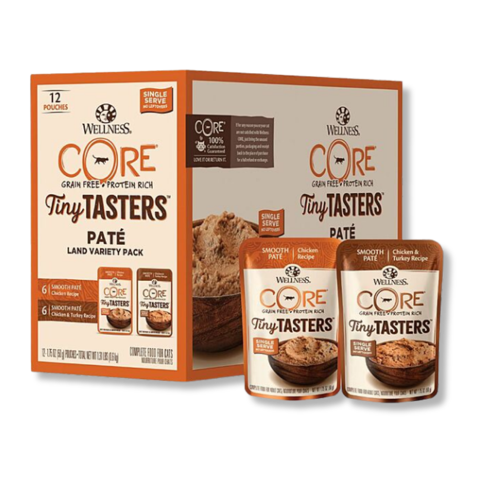 Wellness Core Tiny Tasters Land Variety Pack - 12 Pouches
