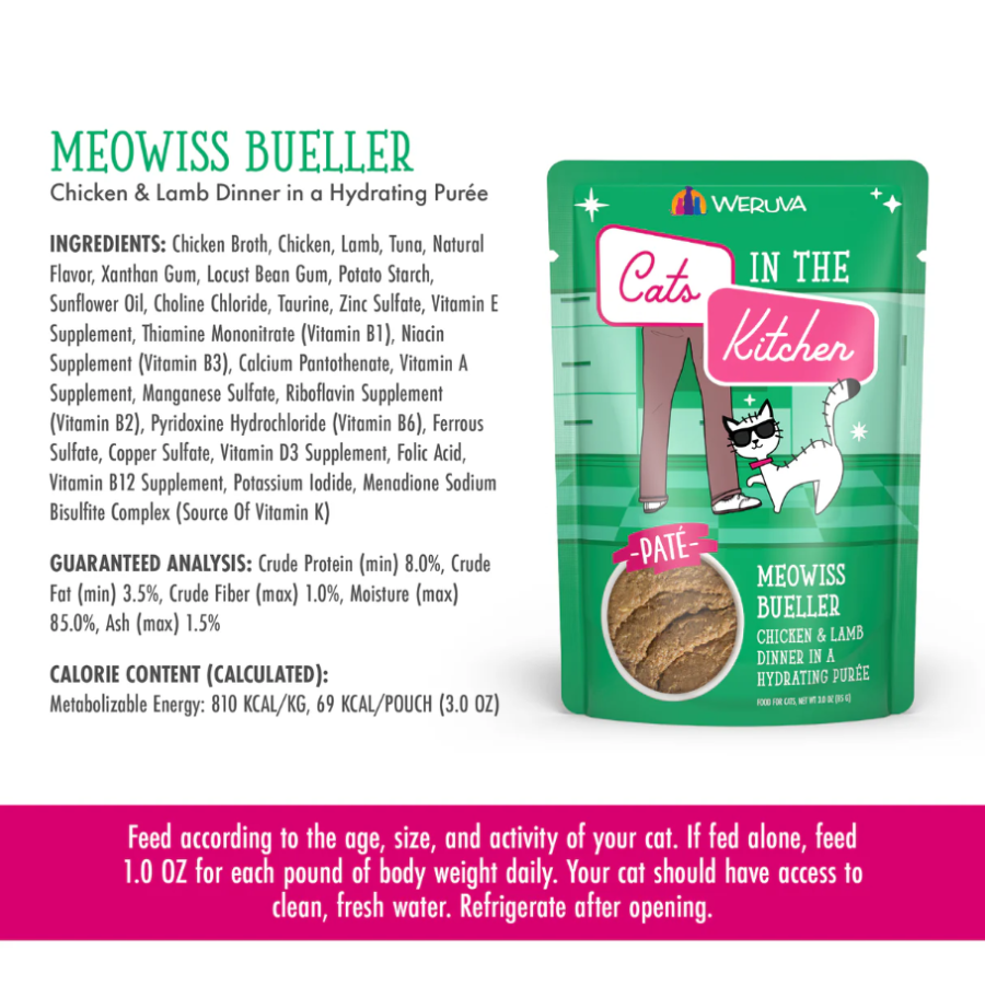 Weruva Cats in the Kitchen Meowiss Bueller - 3 oz (12 Pack)