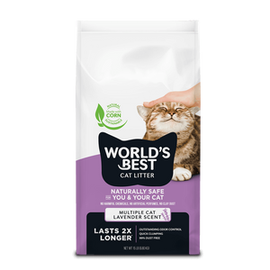 World's Best Lavender Scented Multiple Cat Clumping Litter