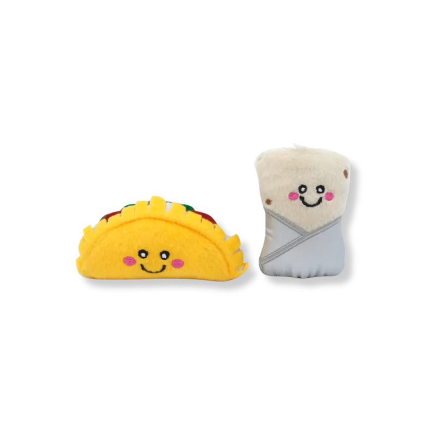 ZippyClaws NomNomz Taco and Burrito Cat Toy