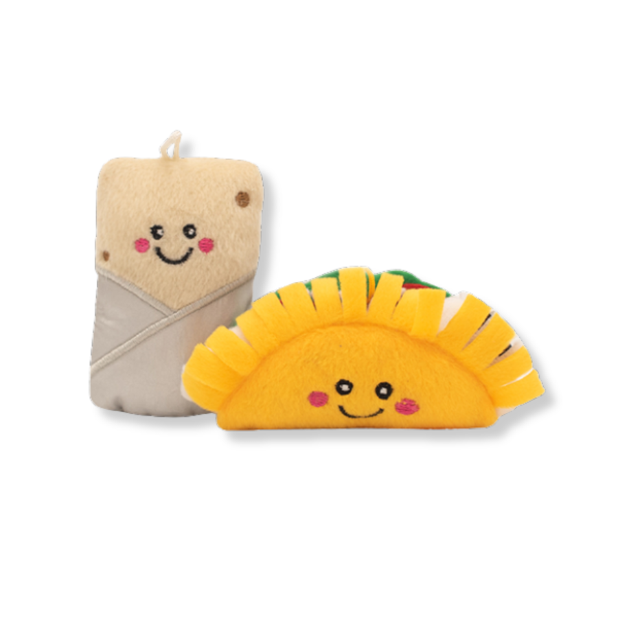 ZippyClaws NomNomz Taco and Burrito Cat Toy