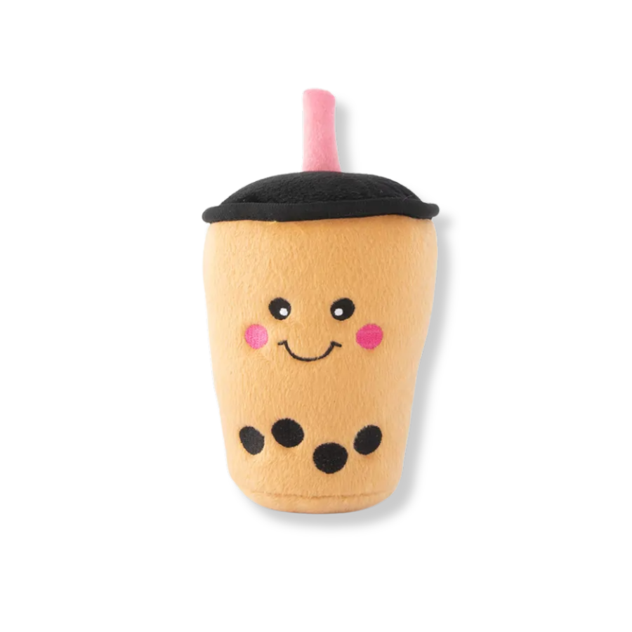 ZippyPaws NomNomz Boba Milk Tea Plush Dog Toy